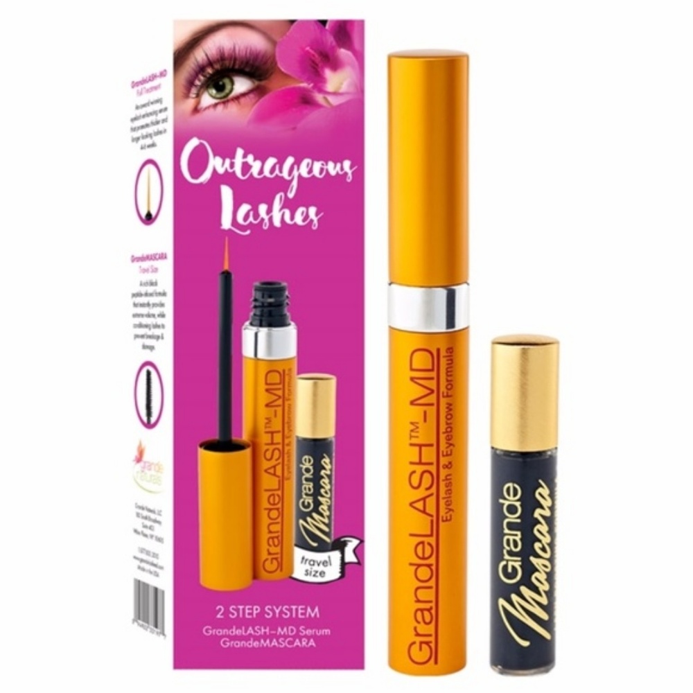 NIB GrandeLASH-MD Outrageous Lashes 2-Piece Set